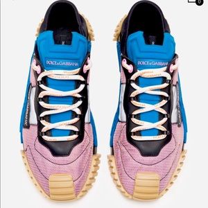 Dolce & Gabbana DG D&G slip on NS1 shoes new blue black low top cushioned new